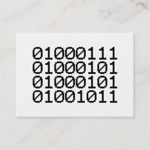 BINARY GEEK VISITKORT