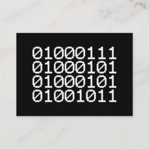 BINARY GEEK VISITKORT