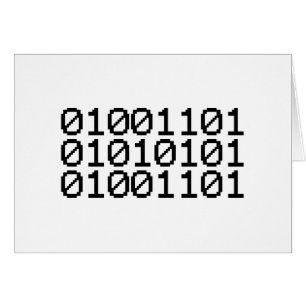 BINARY MORSA GREETING CARD HÄLSNINGSKORT