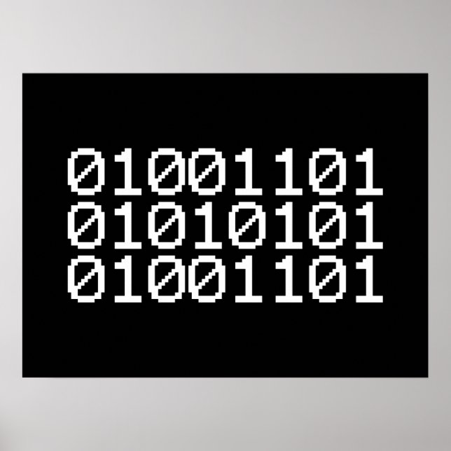 BINARY MORSA POSTER (Framsidan)