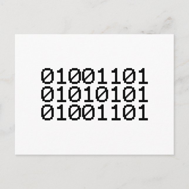 BINARY MORSA VYKORT (Framsida)