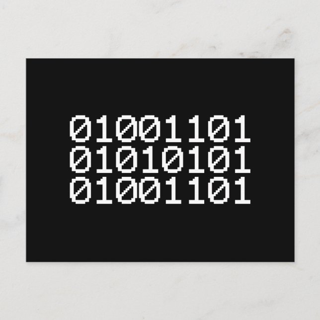 BINARY MORSA VYKORT (Framsida)