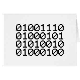 BINARY NERD CARD HÄLSNINGSKORT