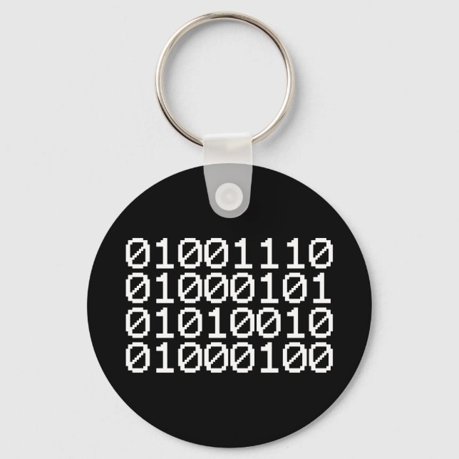 BINARY NERD KEYCHAIN NYCKELRING (Framsida)