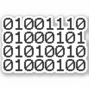BINARY NERD KLISTERMÄRKEN
