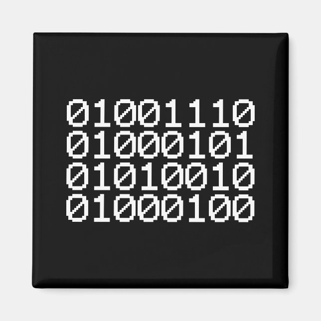 BINARY NERD MAGNET (Framsidan)