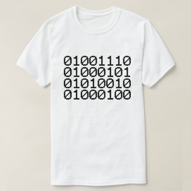 BINARY NERD T SHIRT (Design framsida)
