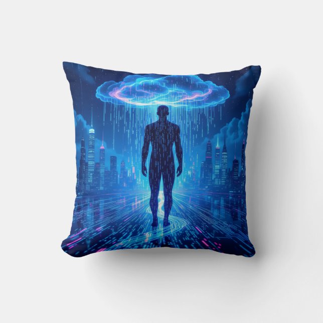 Binary Storm Digital Adventure Pillows Kudde (Framsida)