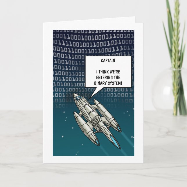 Binary System Birthday Card Helgkort (Framsida)