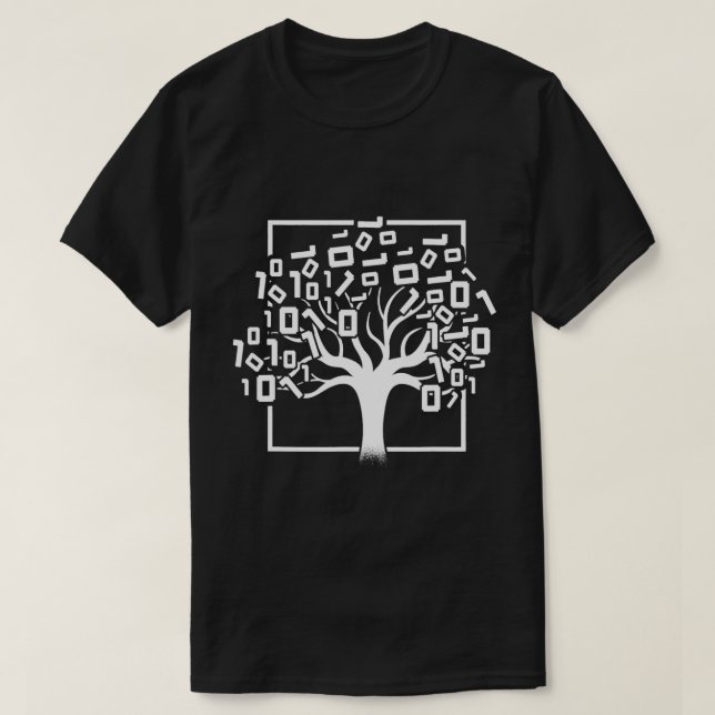 Binary Träd Computer Science Coding Programmer App T Shirt (Design framsida)