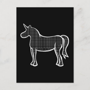 Binary Unicorn Vykort