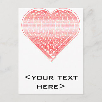 Binary Valentine vykort