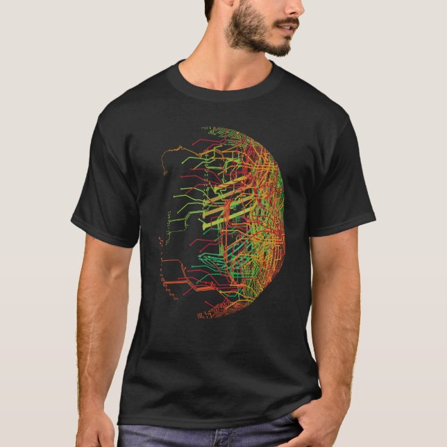 Binary World Gift Idea - Motherboard Cpu Chip Circ T Shirt (Framsida)