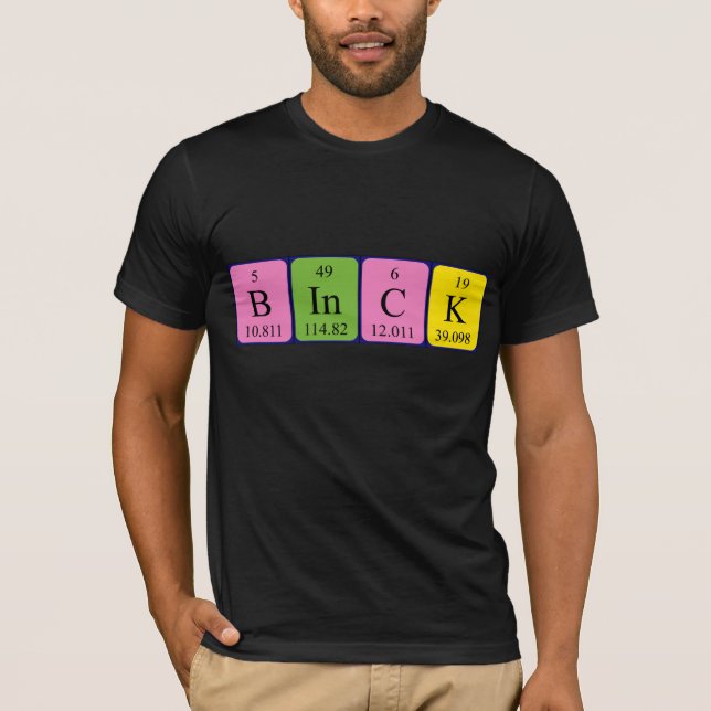 Binck periodisk skjorta bord namn t-shirt (Framsida)