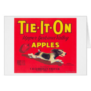 Bind det på (den röda) Apple etiketten - Tieton, Hälsningskort