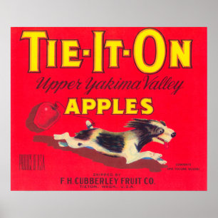 Bind det på (den röda) Apple etiketten - Tieton, Poster