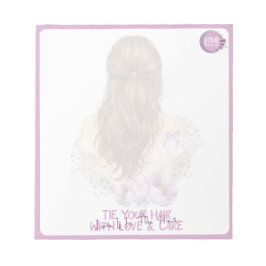 Binda Ditt Hår Med Kärlek Och Omsorg Blomsterbutik Anteckningsblock