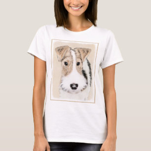 Binda foxterriermålning - gullig original- t shirt