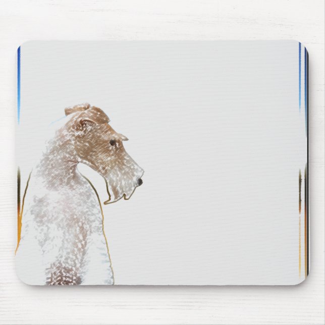Binda foxterriern Mousepad Musmatta (Framsidan)