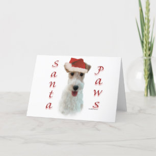Binda foxterrierSanta tassar Helgkort