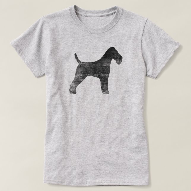 Binda foxterriersilhouetten tee shirt (Design framsida)