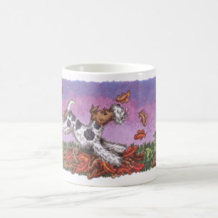 Binda muggen för vit för rävhösten 11oz kaffemugg