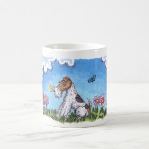 Binda muggen för vit för rävvåren 11oz kaffemugg