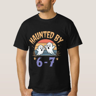 Bindad av 6-7 Retro Ghost Halloween Design Design T Shirt