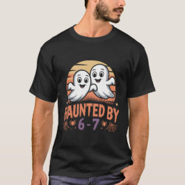 Bindad av 6-7 Retro Ghost Halloween Design Design T Shirt