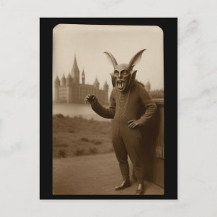 Bindad bisarre Konstig Fladdermus Creature Hallowe Vykort