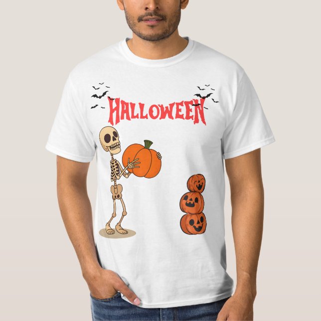 Bindad docka - Skulls skräckdesign T Shirt (Framsida)