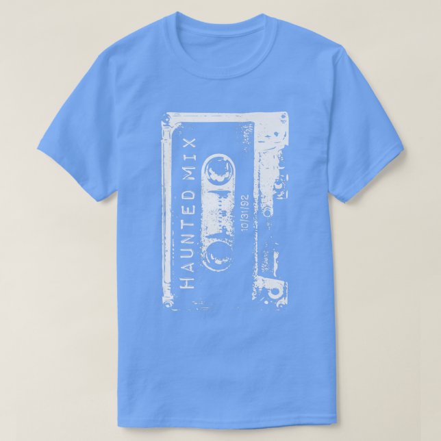 Bindad Mitape Retro 90-talets kassett Halloween T Shirt (Design framsida)