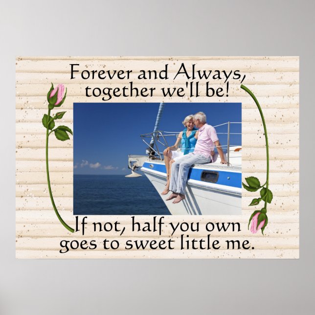 Bindande Kärlek, Giftermål, årsdagen Humor Poster (Framsidan)