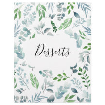 Binder-flik för vattenfärg, botaniskt recept, tabb