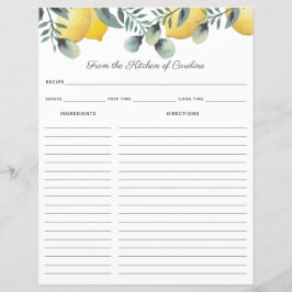 Binder för inmatning av citroner och eukalyptus