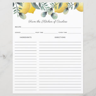 Binder för inmatning av citroner och eukalyptus