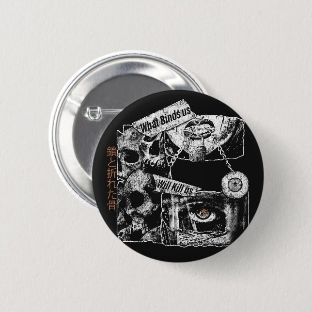 Binder - Punk Streetwear-design Knapp (Framsida & baksida)