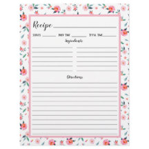 Binder-sida för Blommönstret rosa ros