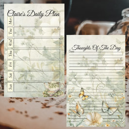 Binder-sida för Chic Gult för daglig plan för 