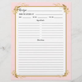 Binder-sida för Rosa Guld Foliage Recipe