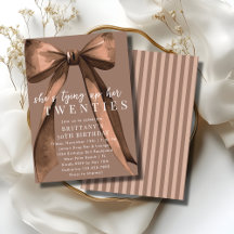 Binder upp mina 20-tal Brown Coquette-skjorta 30-å