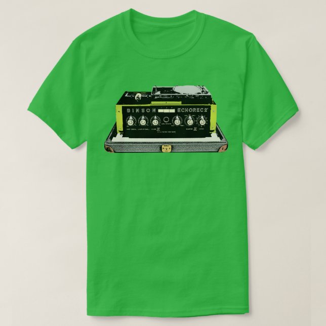 Bindeson Echorec Guitar FX Fläkt Art Design T Shirt (Design framsida)
