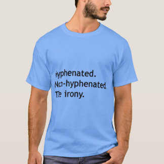Bindestreckad Icke-bindestreckadironin vän retro T Shirt