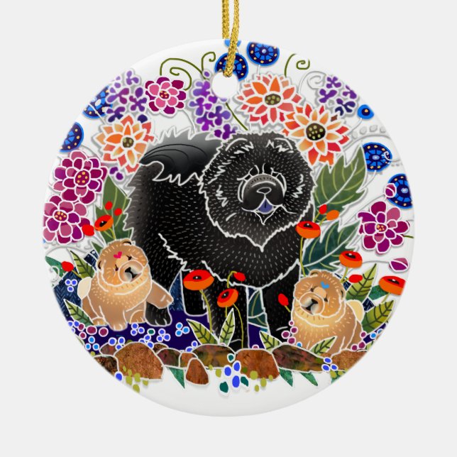 BINDI GARDEN PARTY Chow ornament (Framsidan)