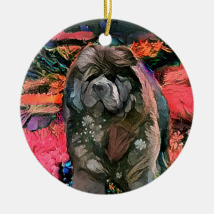 BINDI GARDEN PARTY Chow ornament