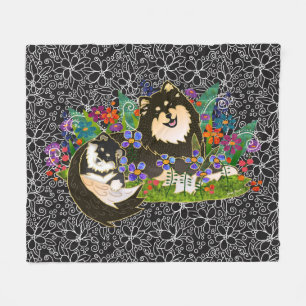 BINDI LAPPY - Finlandssvenska Lapphund ullfiltar Fleecefilt