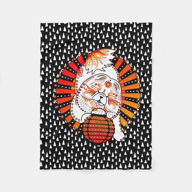 BINDI MI TANG - Chow - Hund filtår Fleecefilt (Framsidan)