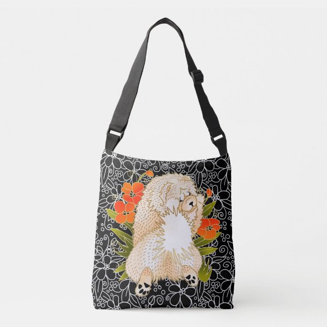 BINDI MINGSIE krämskorsning eller totalt 2 storlek Axelväska (Framsida)