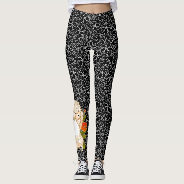 BINDI MINGSIE krämtuggben - titta på baksidan Leggings (Framsida)