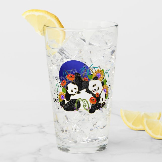BINDI PANDA 16 oz framsida och baksida av glas (Framsida Ice)